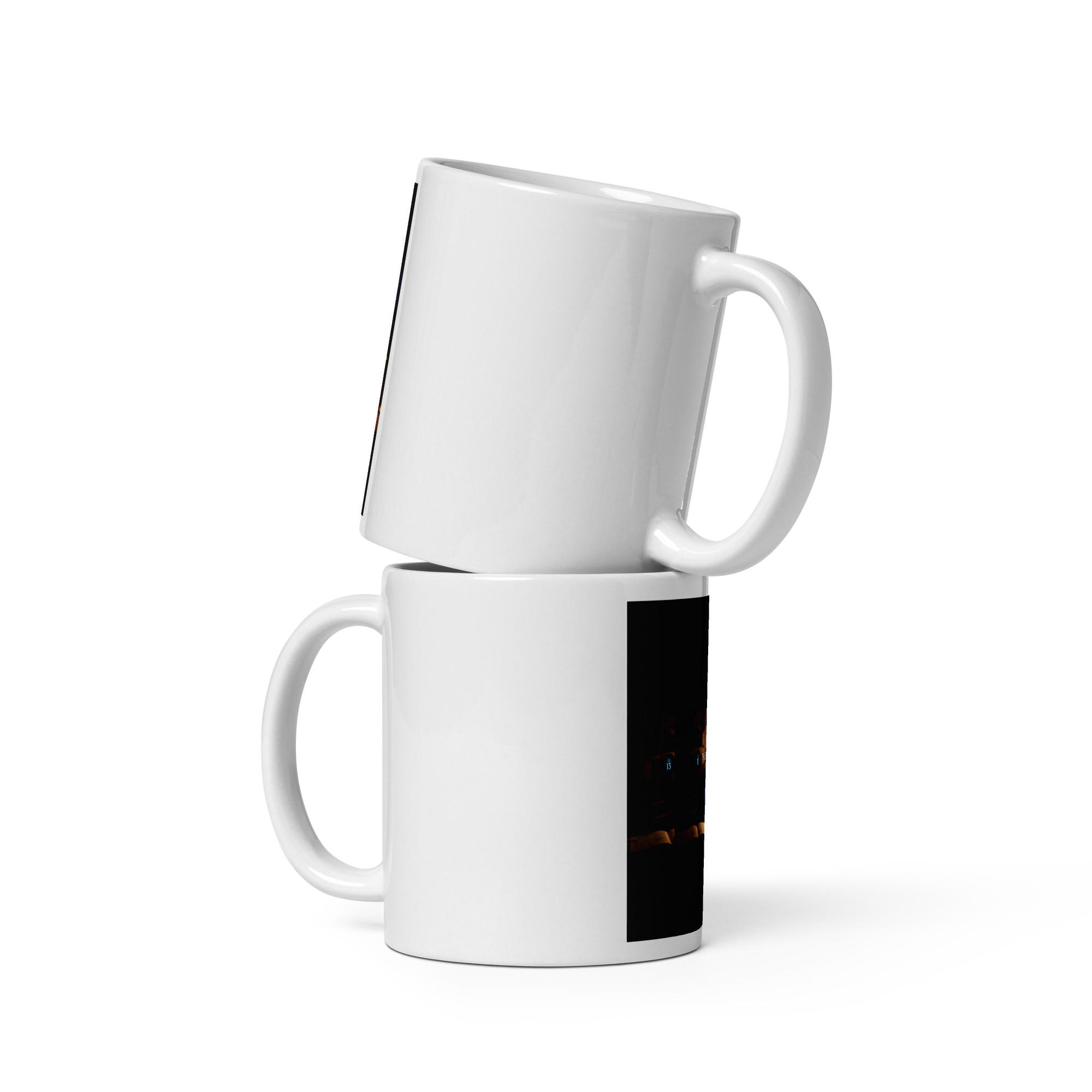 The 13th Transmission – White Glossy Logo Mug - Image 2