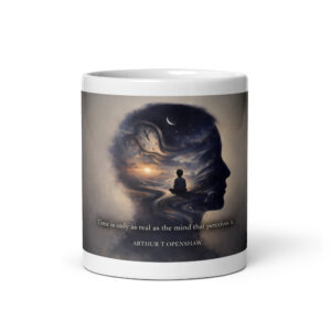 The 13th Transmission — “Time Is Only as Real as the Mind That Perceives It” Glossy Mug