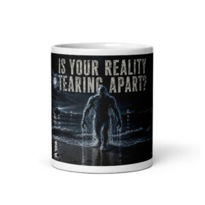 THE 13TH TRANSMISSION — “IS YOUR REALITY TEARING APART?” (WATER ENTITY) GLOSSY MUG